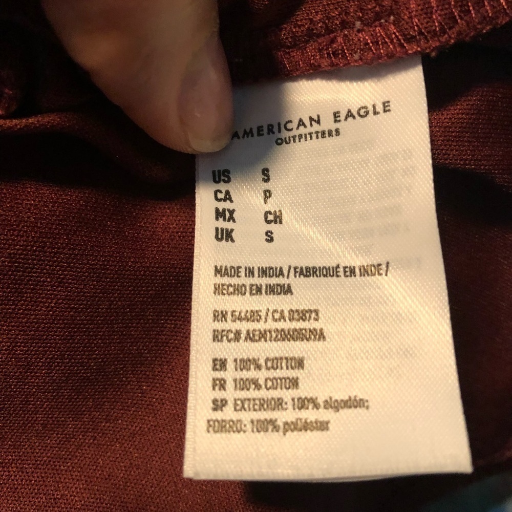 American Eagle Red Laced Halter Sleeveless Romper Size Small - Picture 11 of 11